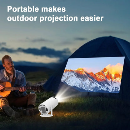 HY300 Portable Smart Android Mini Projector with 5G WIFI 6, Max 4K Resolution, Bluetooth Video Projectors