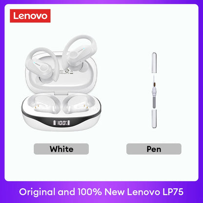 Original  LP75 TWS Bluetooth V5.3 Headphones Wireless LED Digital Display Earphones Noise Reduction Waterproof Headset New